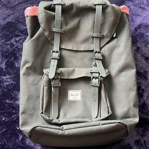 Like new Herschel black backpack